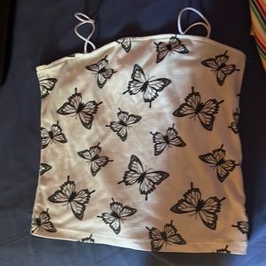 Butterfly crop top